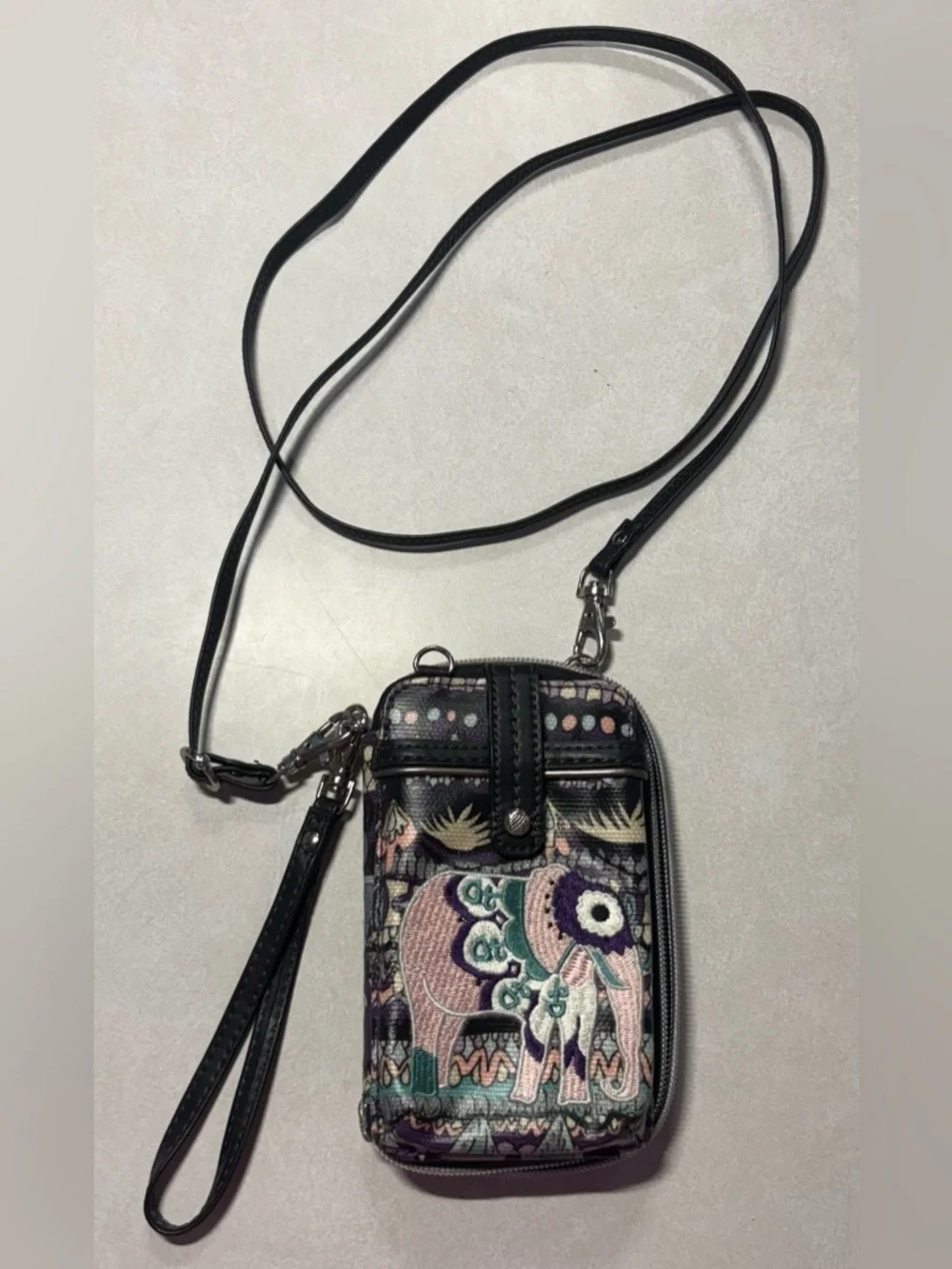 Sakroots Artist Circle Coated Canvas Wallet - Crossbody or Wristlet
